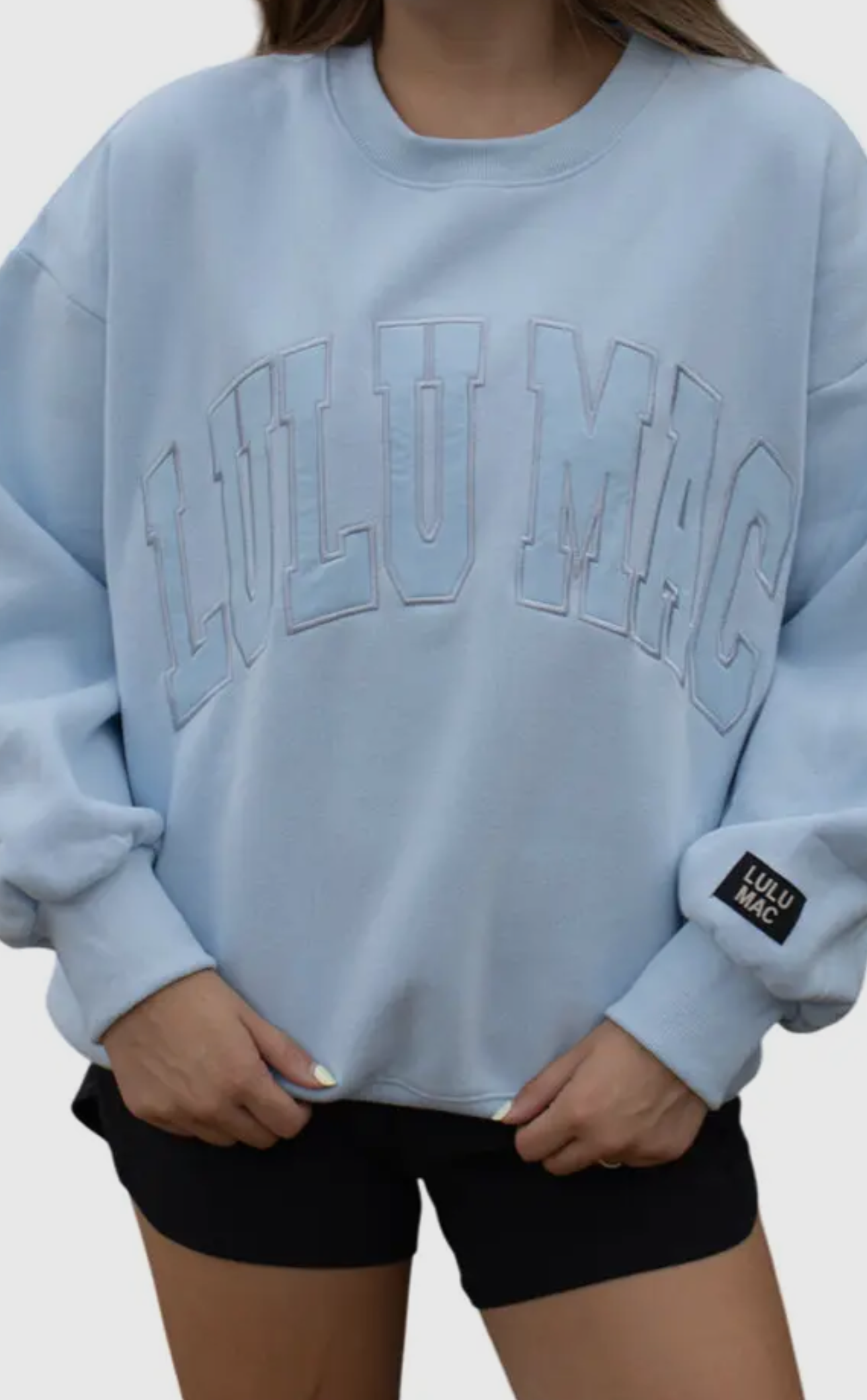 Lulu Mac Blue/blue stitch sweatshirt