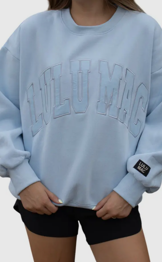 Lulu Mac Blue/blue stitch sweatshirt