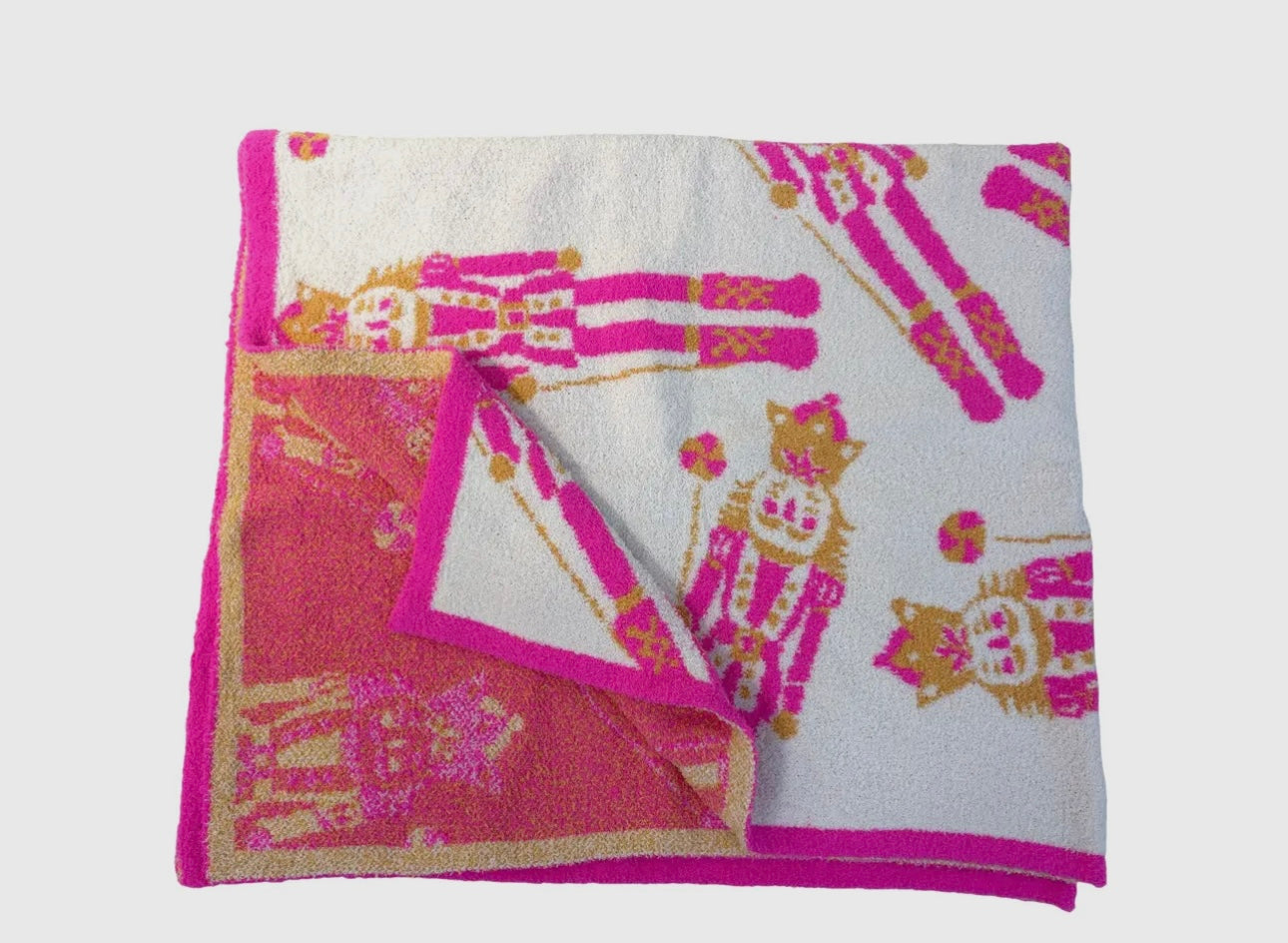 Bright Nutcracker Luxe Blanket
