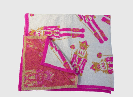 Bright Nutcracker Luxe Blanket