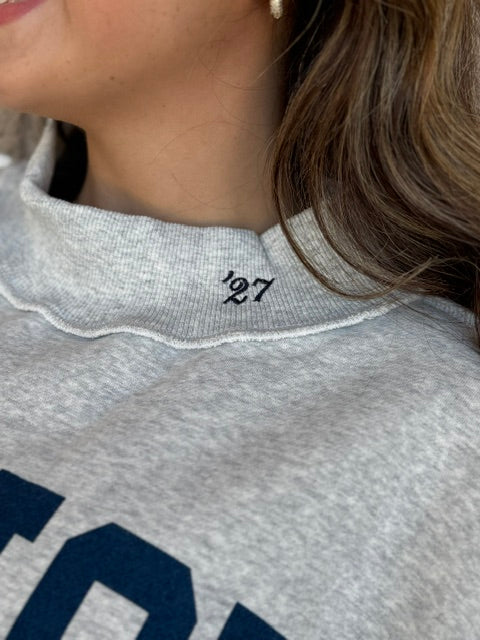 Senior 2027 Reversable Mock neck Sweatshirt