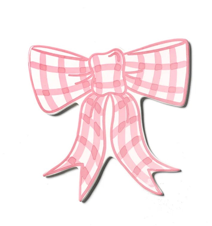 Happy Everything Pink Gingham Bow Attachment