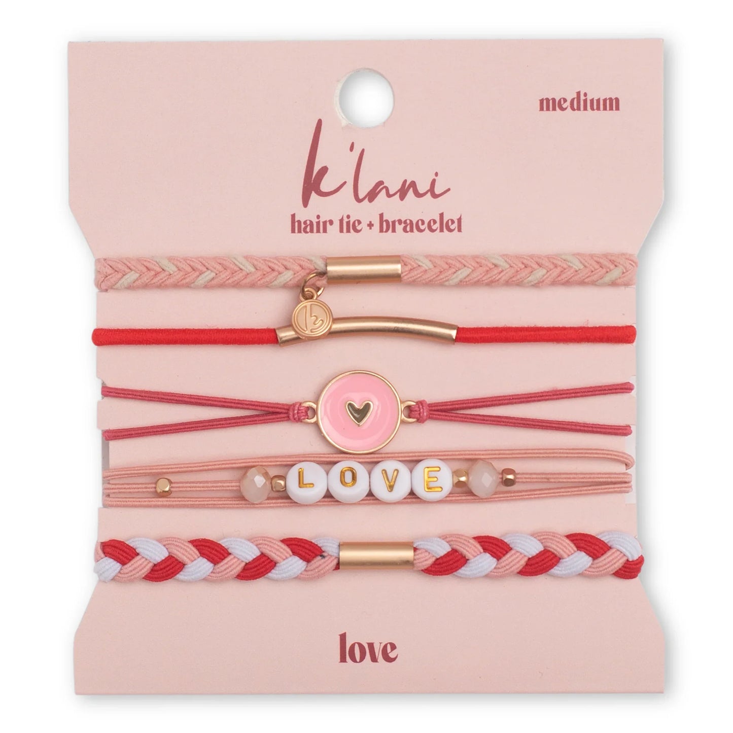 k'lani hair tie-bracelet love