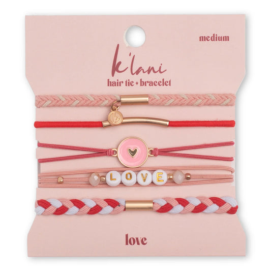 k'lani hair tie-bracelet love