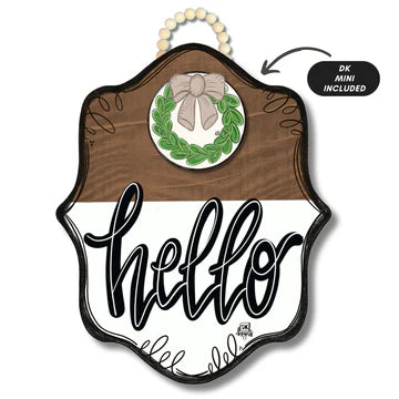 Stain Bloom Hello Door Hanger (mini attachment not included)