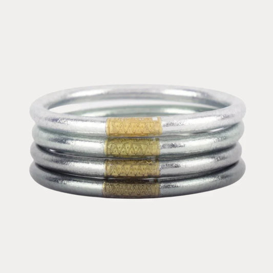 BuDhaGirl Moon All Weather Bangles® (Set of 4) - Serenity Prayer