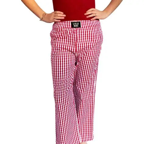 Lulu Mac red gingham pants