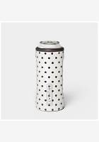 Black and white polka dot hopsulator slim 12 oz
