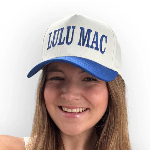 Lulu Mac Blue and white hat