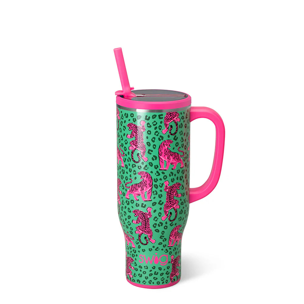 Swig 30 oz Easy Tiger with Leakproof lid
