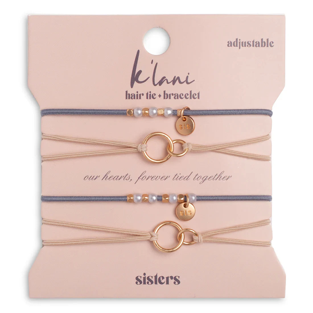 k'lani hair tie-bracelet sisters