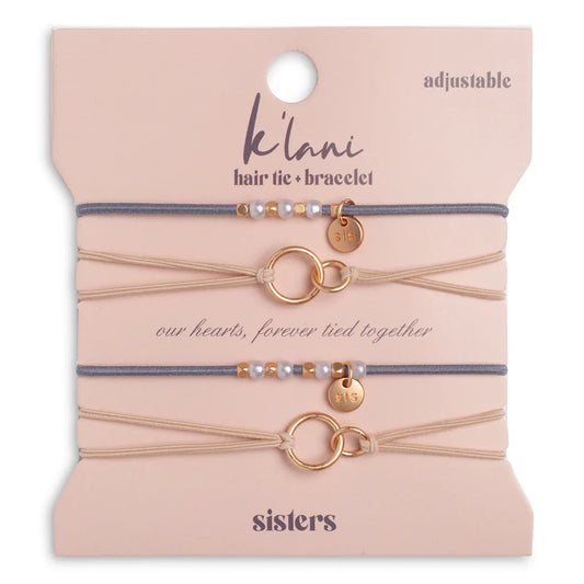 k'lani hair tie-bracelet sisters