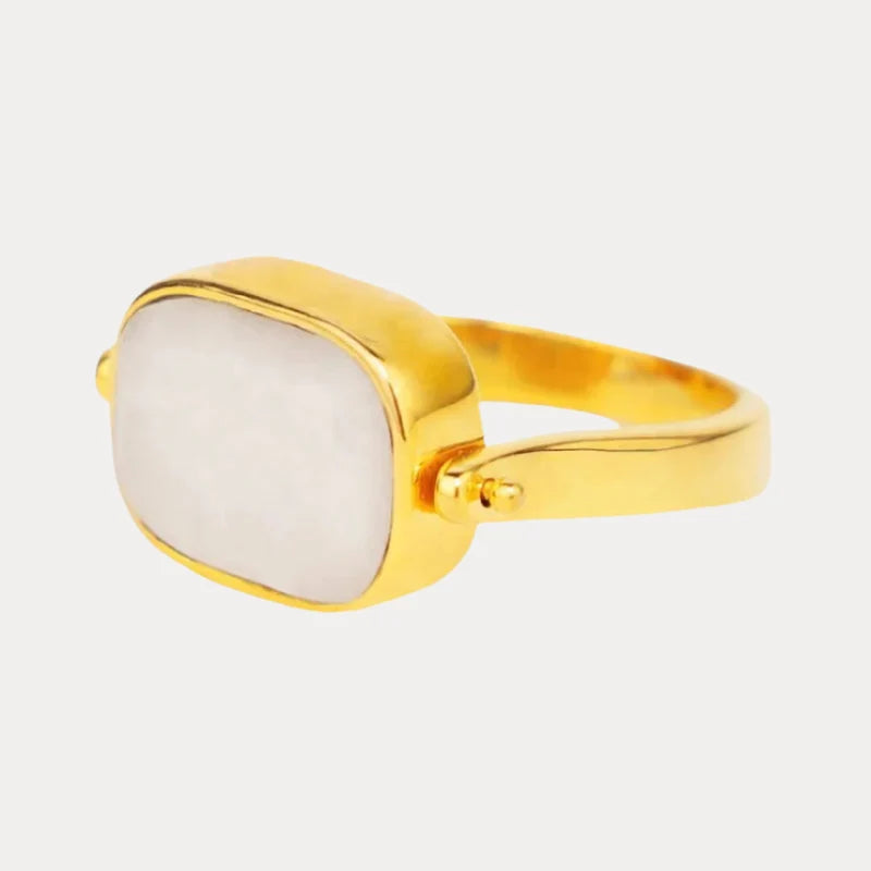 BuDhaGirl Spinner Ring Moonstone