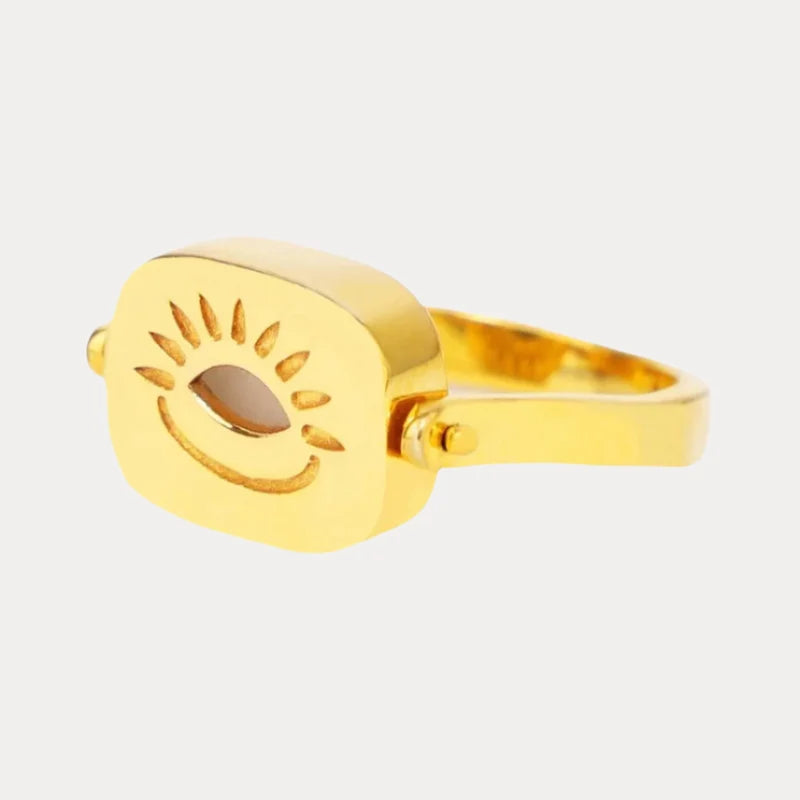 BuDhaGirl Spinner Ring Moonstone