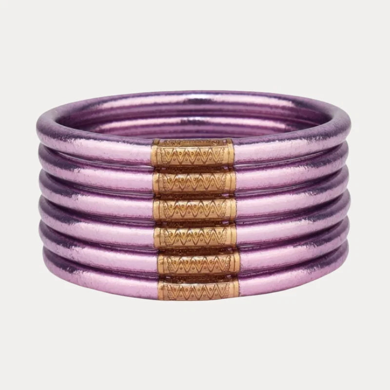 BuDhaGirl Lila All Weather Bangles Set of 6