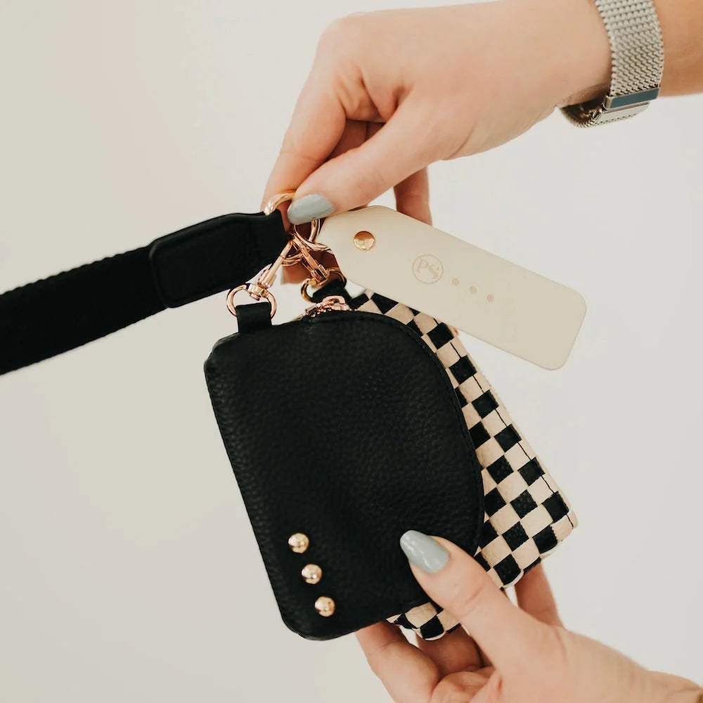 Pretty Simple Wonderlust Woven Dual Pouch Wristlet