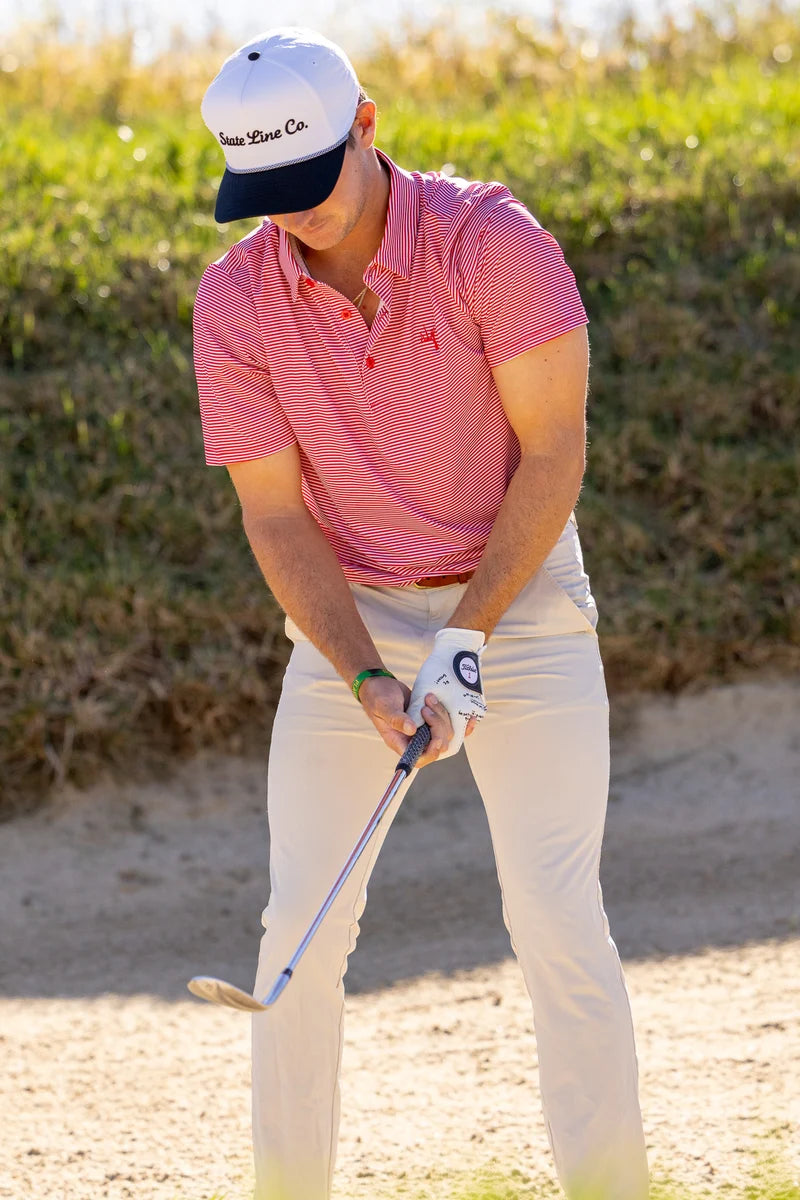 State Line Striped Buck Polo