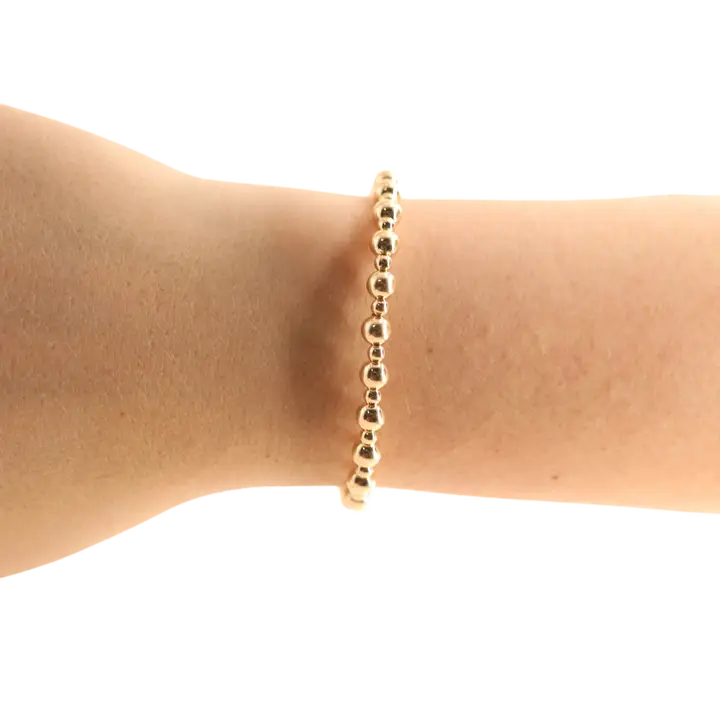 Beaded Blondes Katy Bracelet in Gold