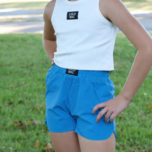 Lulu Mac youth teal shorts