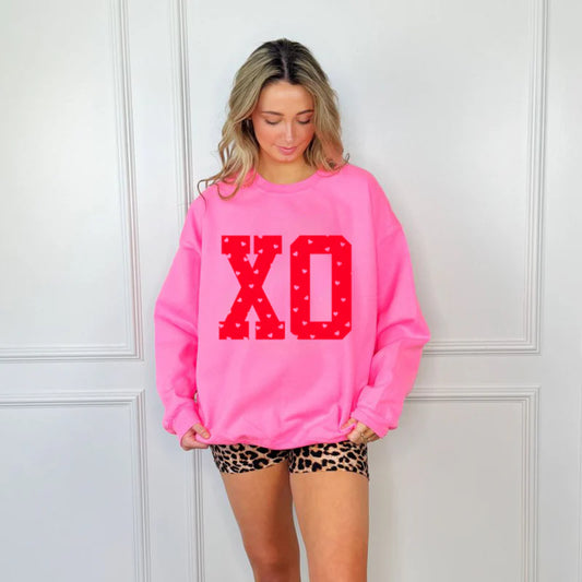 XO Pink/red Sweatshirt
