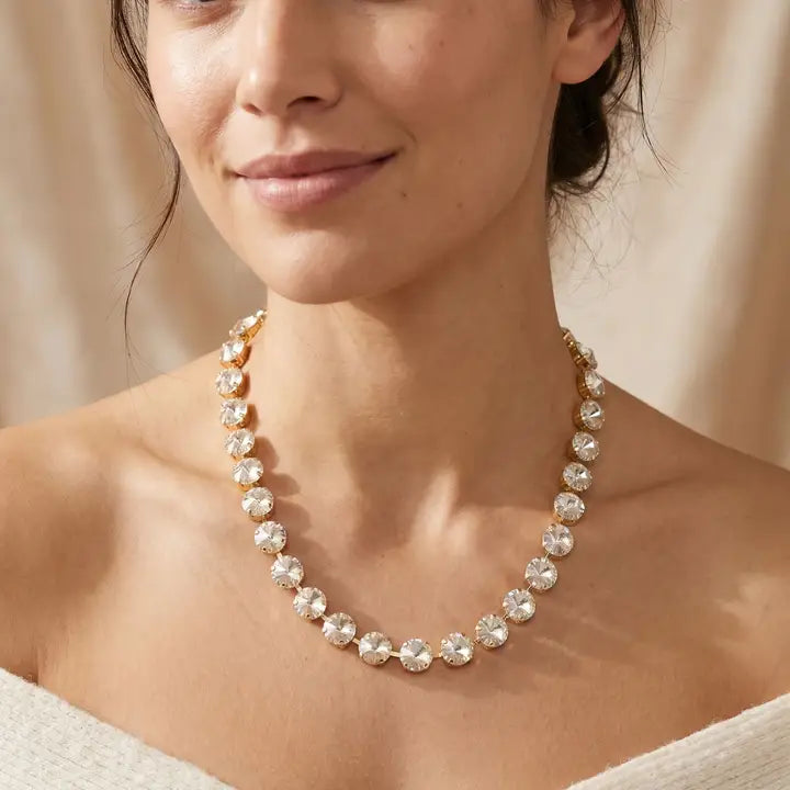 Sorrelli Mara Tennis Necklace Clear