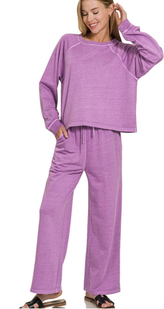 Zenana Light Plum Set