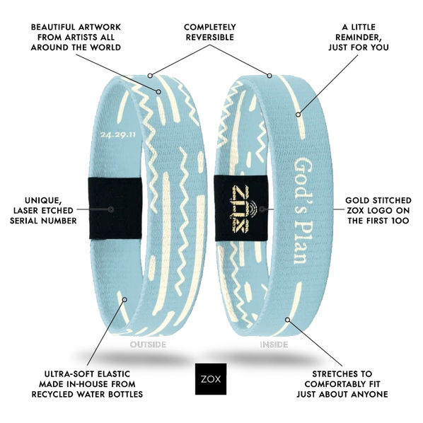 ZOX God's Plan Interactive Bible Verse Bracelet