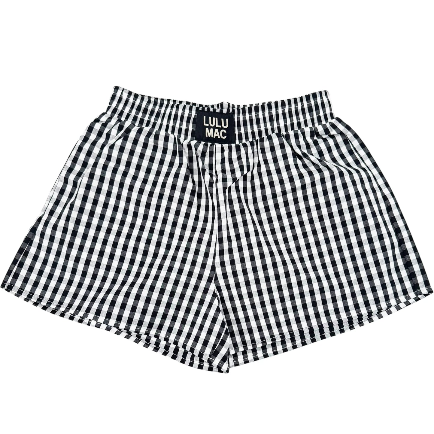 Lulu Mac black gingham shorts