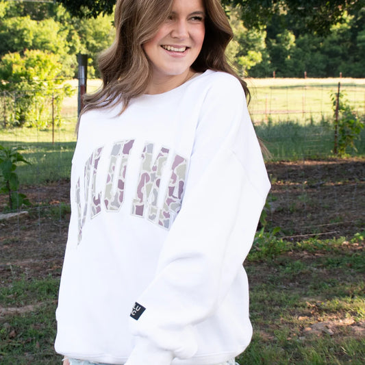 Lulu Mac White Camo Sweatshirt