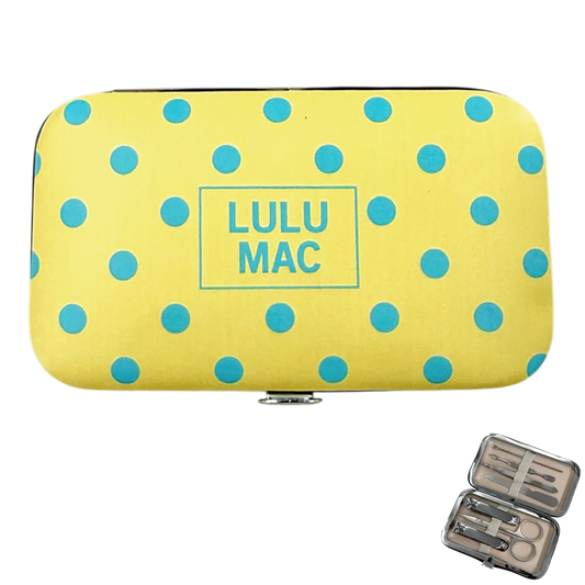 Lulu Mac manicure set butter with blue dots