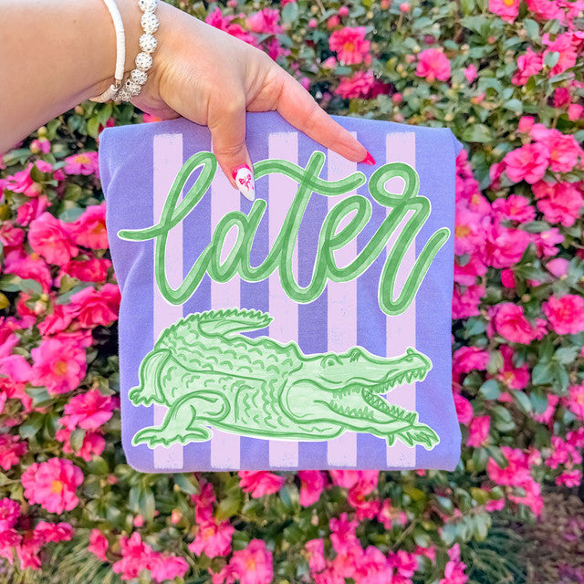 Purple Later Gator tee