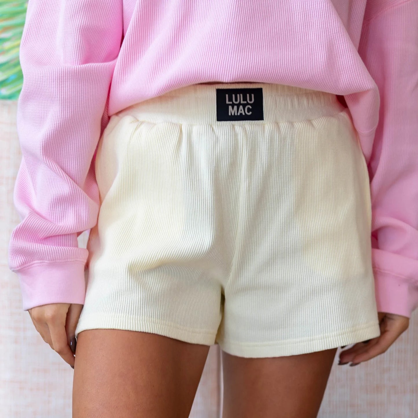 Lulu Mac butter waffle shorts