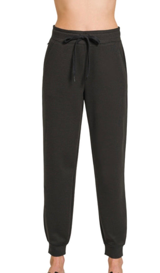 Zenana Black Jogger Pants