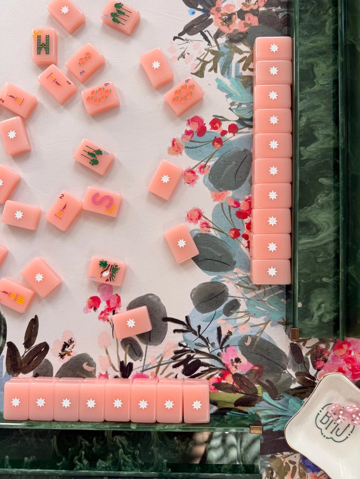 Britt Mills Winter Berry Leatherette Mahjong Mat