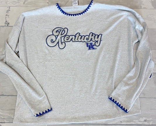 University of Kentucky Neptune Hacci Knit Long Sleeve Top