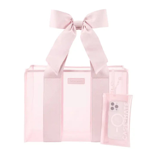 Case-mate Ballet Pink Bow Jelly Tote Bag