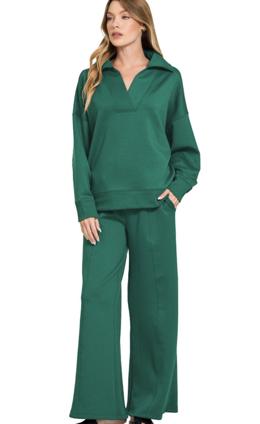 Zenana Hunter Green Set