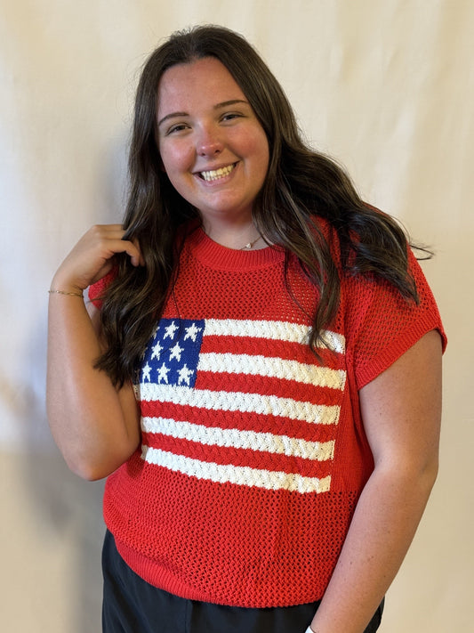 Sweet Freedom Flag Sweater