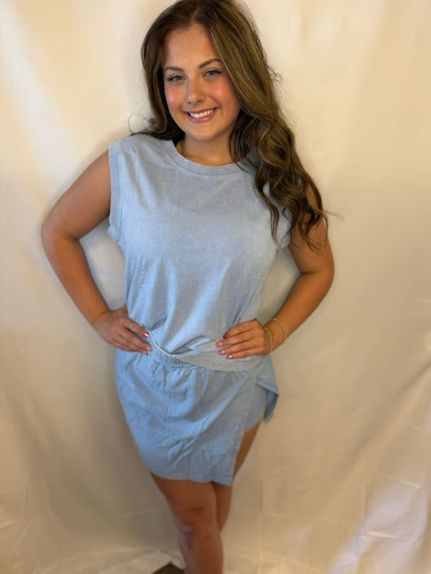Cloud Nine Skort Set Light Blue