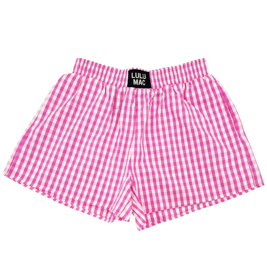 Lulu Mac pink gingham shorts