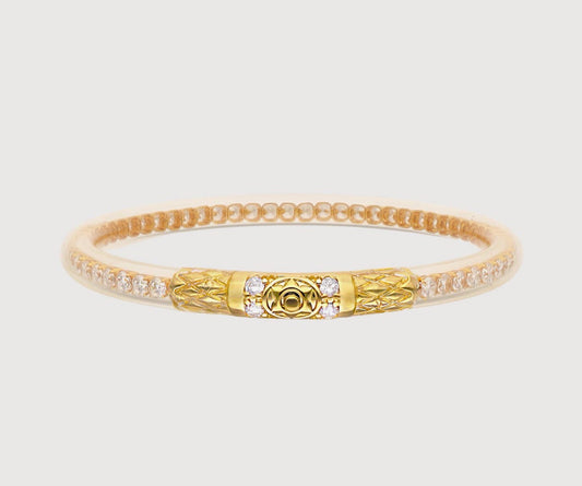 BuDhaGirl bracelet gold and clear single