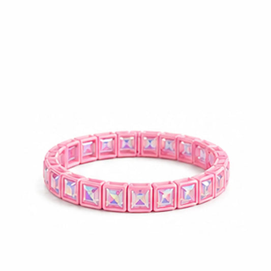 Lulu Mac Light Pink Rhinestone Bracelet