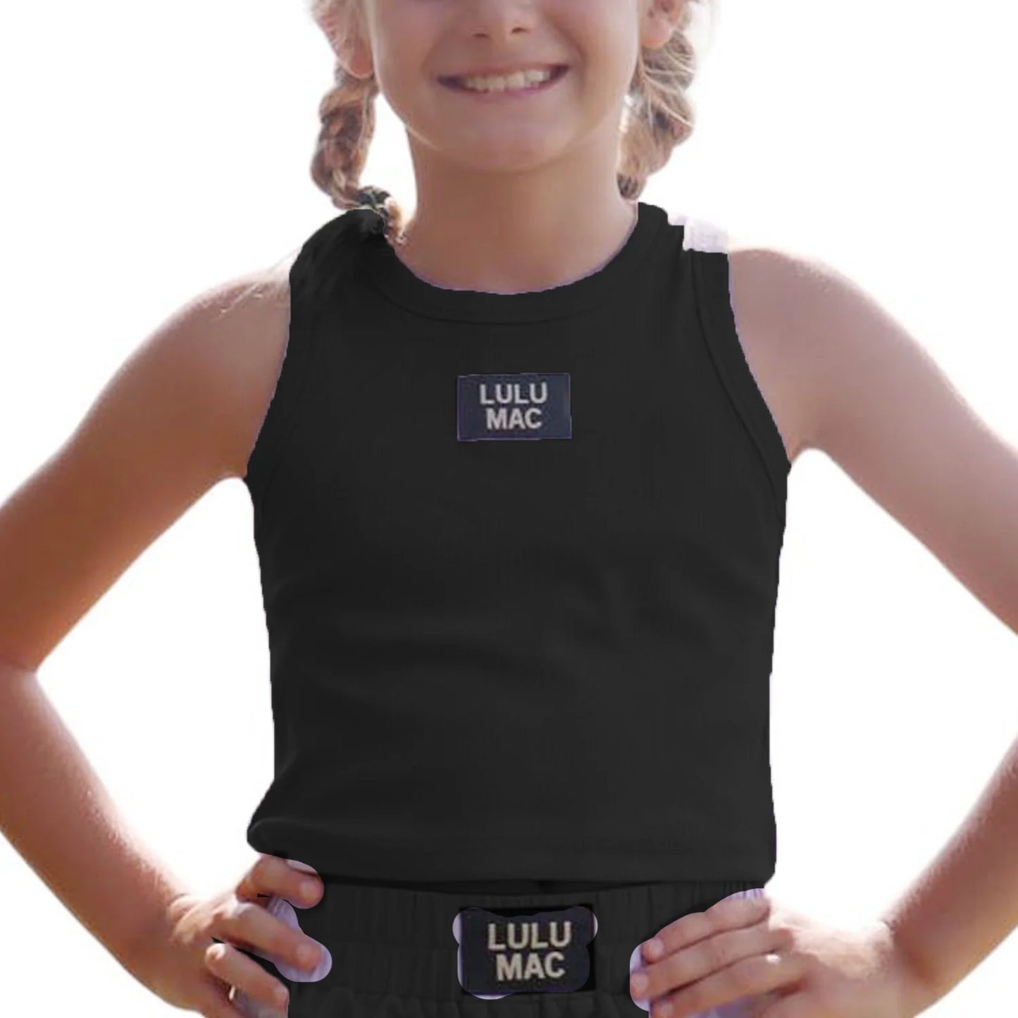 Lulu Mac youth black tank top