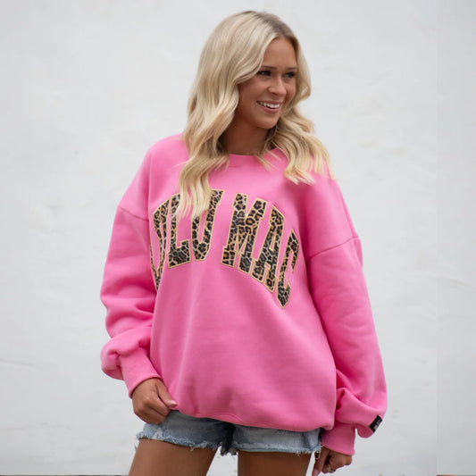 Lulu Mac pink leopard sweatshirt