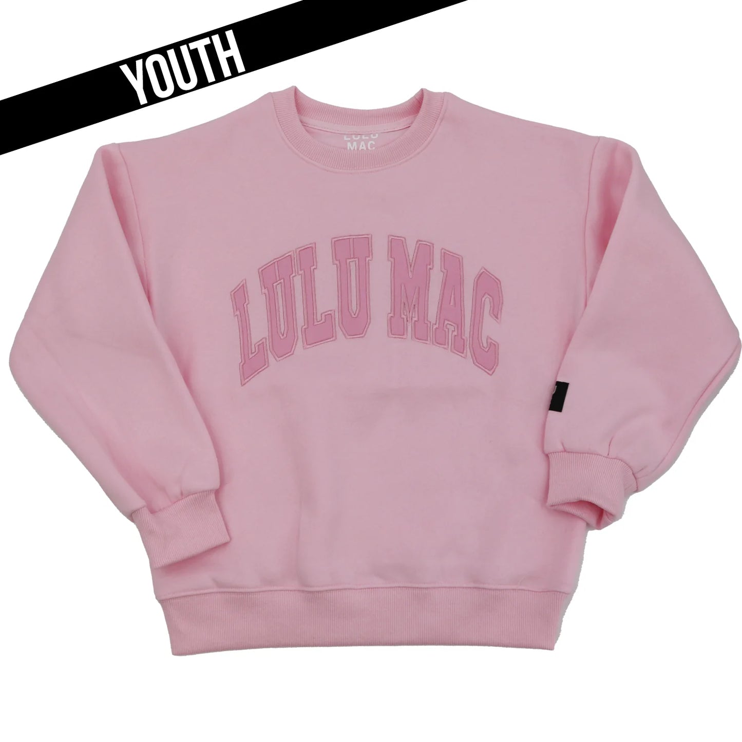 Lulu Mac youth light pink sweatshirt
