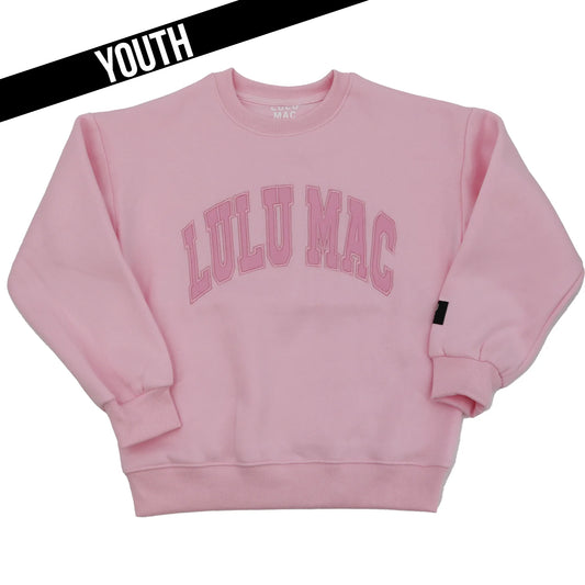 Lulu Mac youth light pink sweatshirt