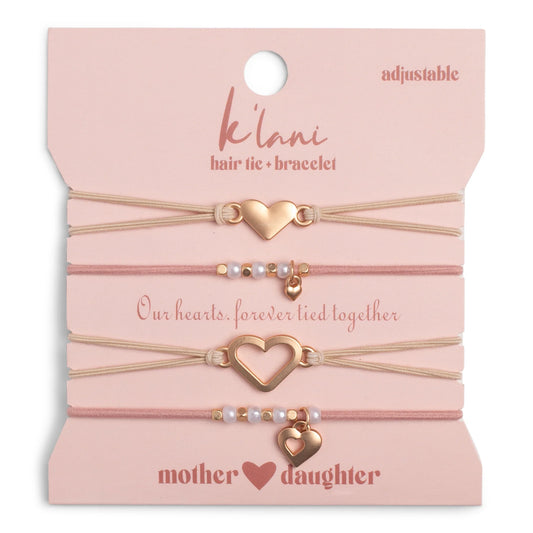 k'lani hair tie-bracelet mother and daughter