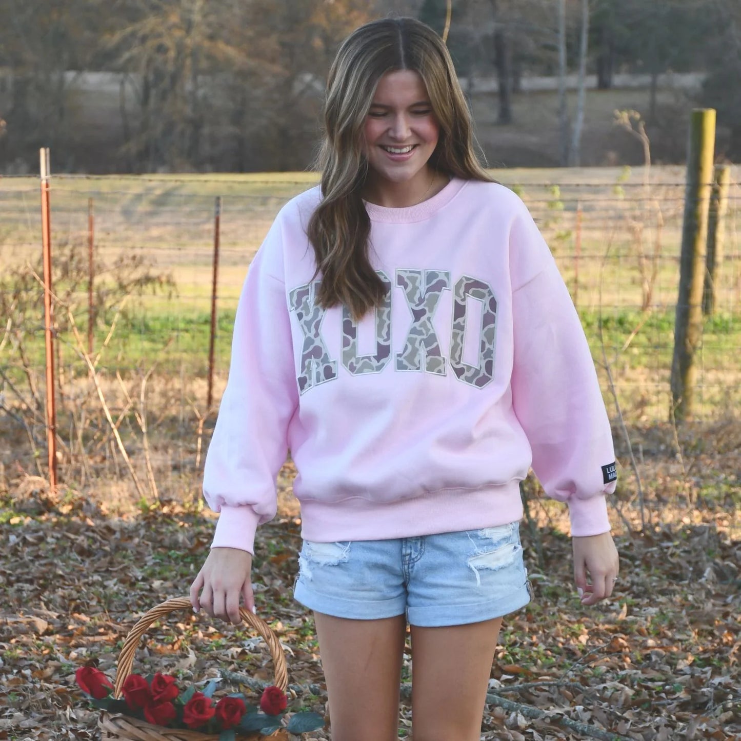 Lulu Mac pink xoxo with camo