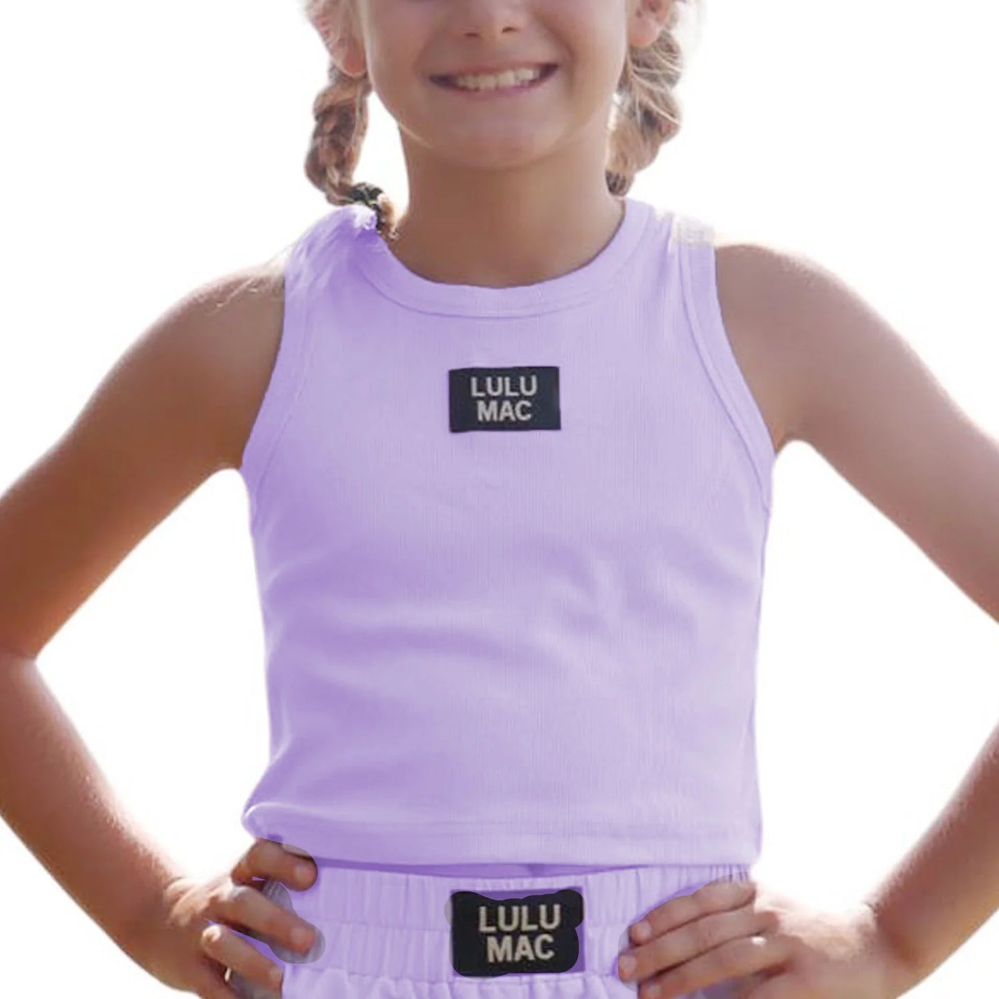 Lulu Mac youth lavender tank top