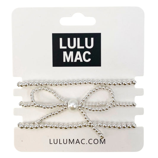 Lulu Mac silver bow bracelet